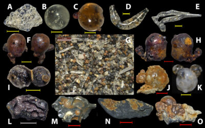 Restos nucleares derretidos en una playa de Hiroshima